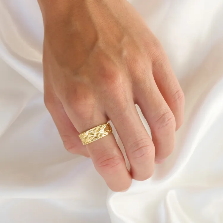 Ring aus vergoldetes Messing - Eliné