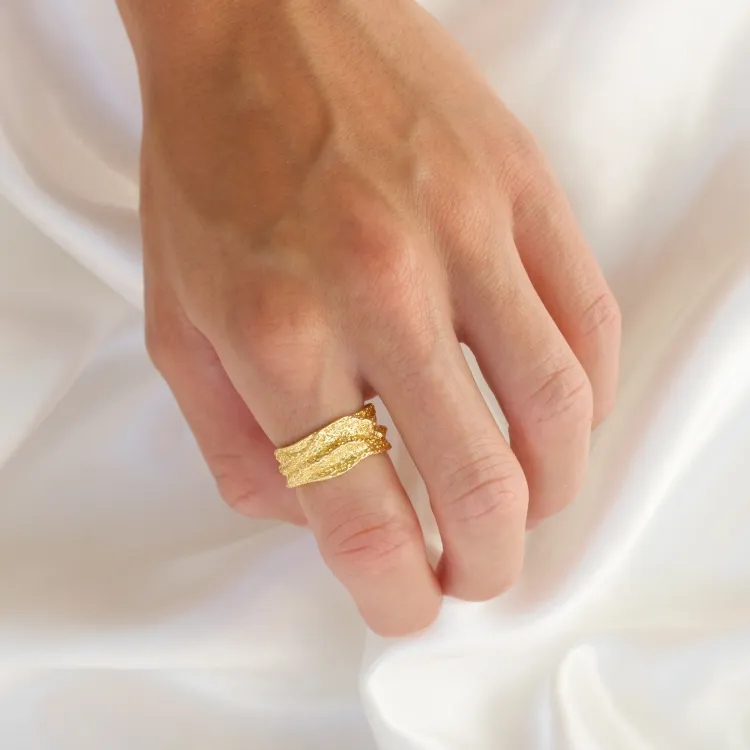 Ring aus vergoldetes Messing - Eliné