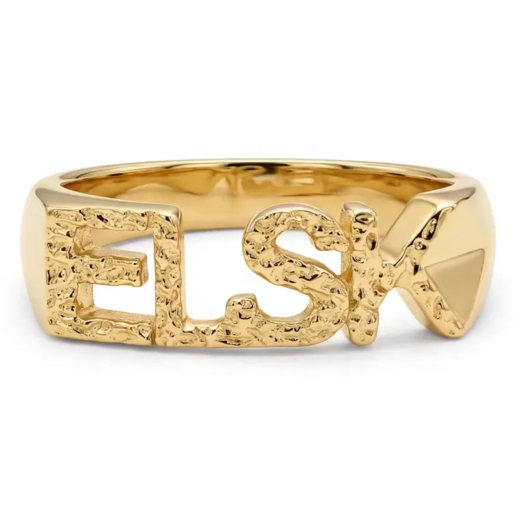 elsk Ring aus vergoldetes Messing