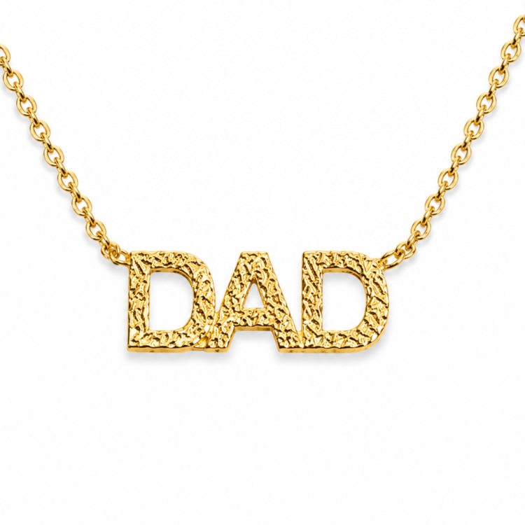 dad Halskette aus vergoldetes Messing - Eliné