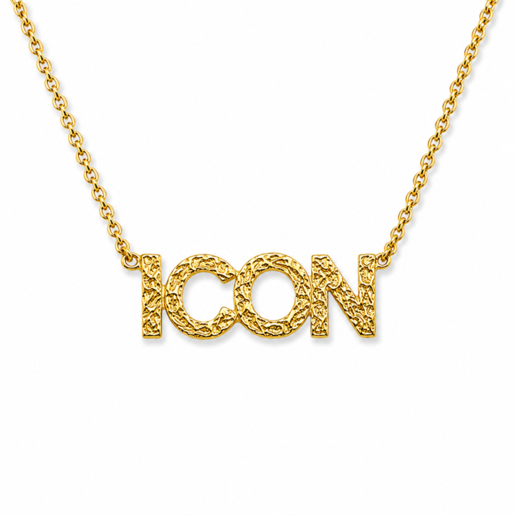 icon Halskette aus vergoldetes Messing - Eliné