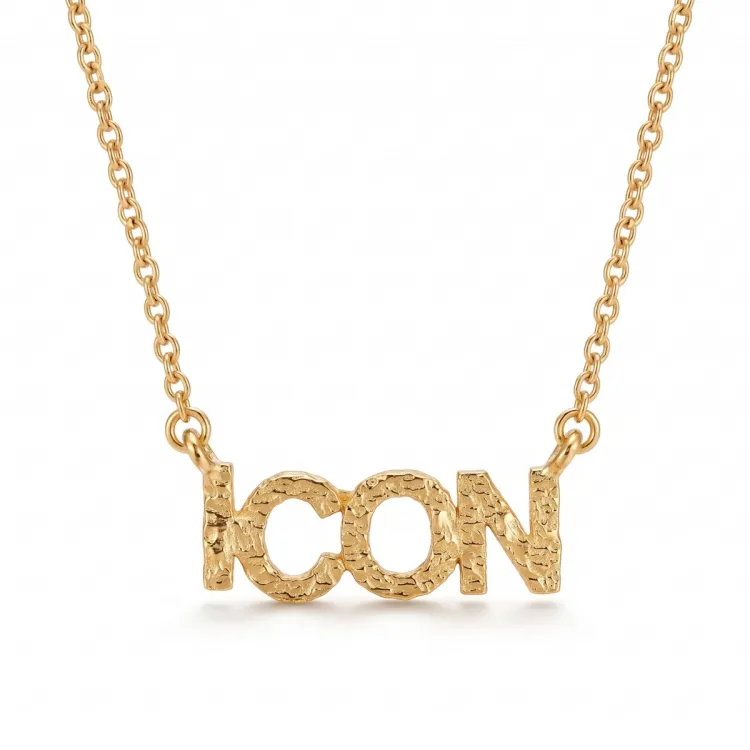 icon Halskette aus vergoldetes Messing