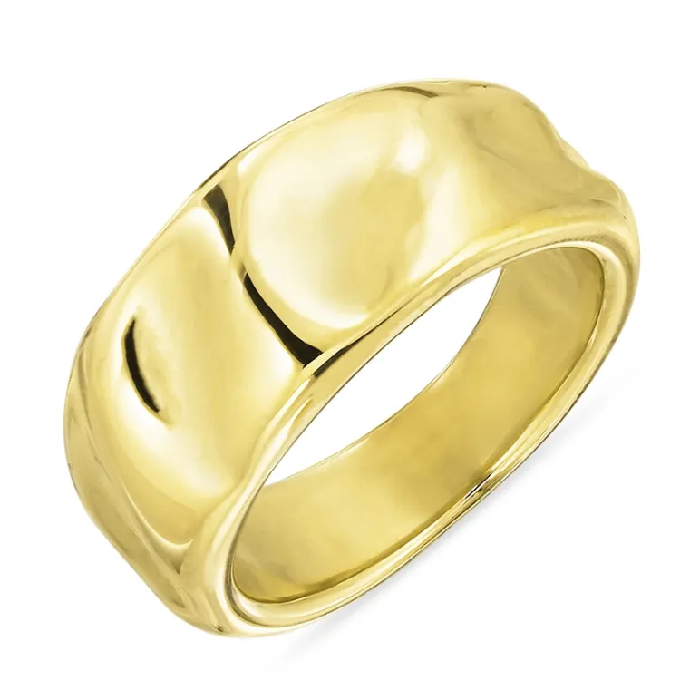 Wasserfest Ring aus vergoldetem Stahl - OCEANA