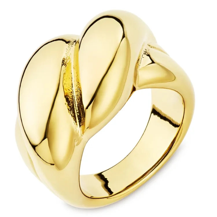 Wasserfest Ring aus vergoldetem Edelstahl - OCEANA