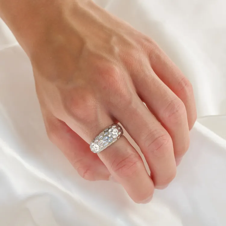 Wasserfest Ring aus Stahl - OCEANA