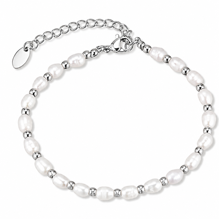 Wasserfest Perle Armband aus Stahl - OCEANA