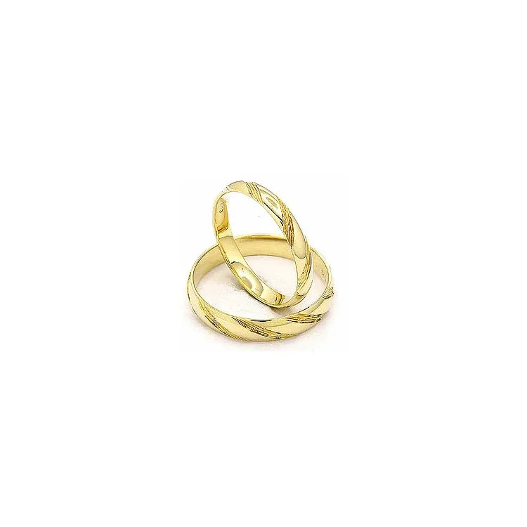Trauringe aus 14 Karat Gold - set