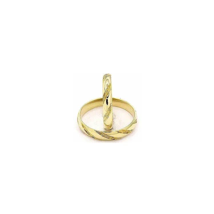 Trauringe aus 14 Karat Gold - set