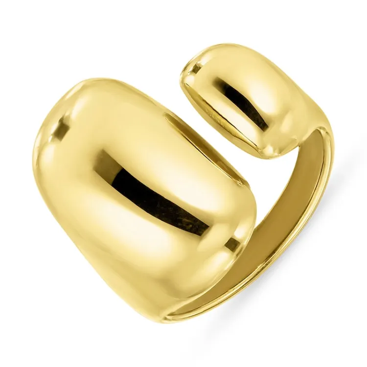 Wasserfest Ring aus vergoldetem Edelstahl - OCEANA