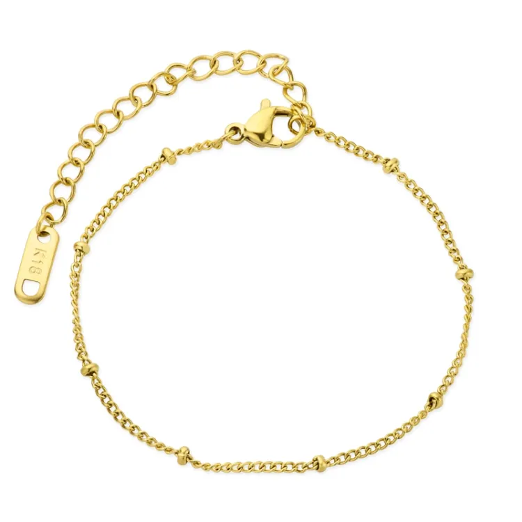 Wasserfest Armband aus vergoldetem Edelstahl  x 2,2 mm  - OCEANA