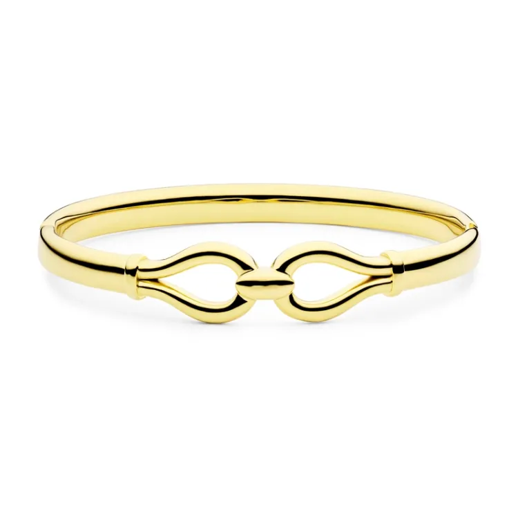 Wasserfest infinity Armreif aus vergoldetem Stahl - OCEANA
