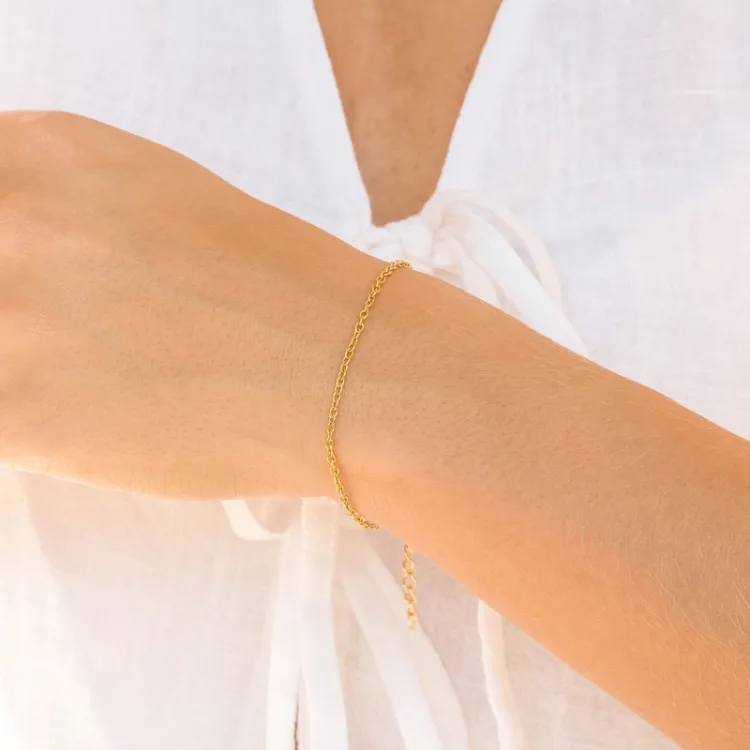 Wasserfest Armband aus vergoldetem Stahl - OCEANA