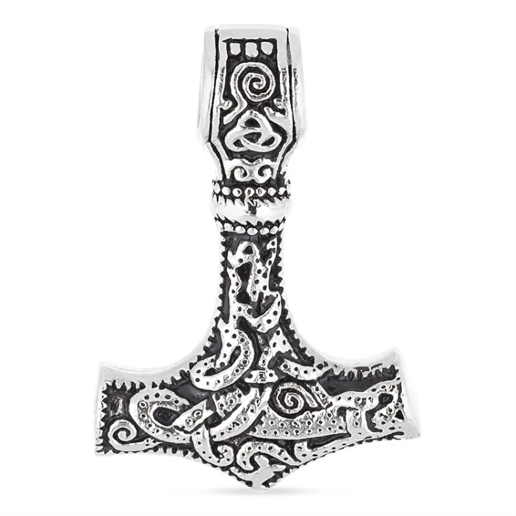 Wasserfest Thors Hammer Anhänger aus Stahl - OCEANA