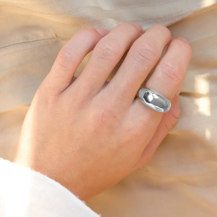 Wasserfest Ring aus Stahl - OCEANA