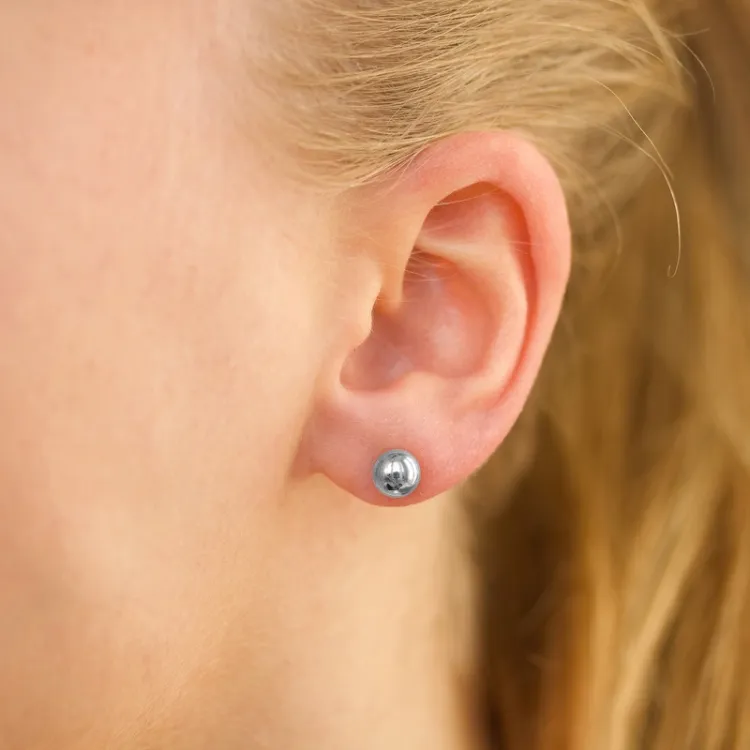 6 mm Wasserfester Ohrstecker in Stahl - OCEANA