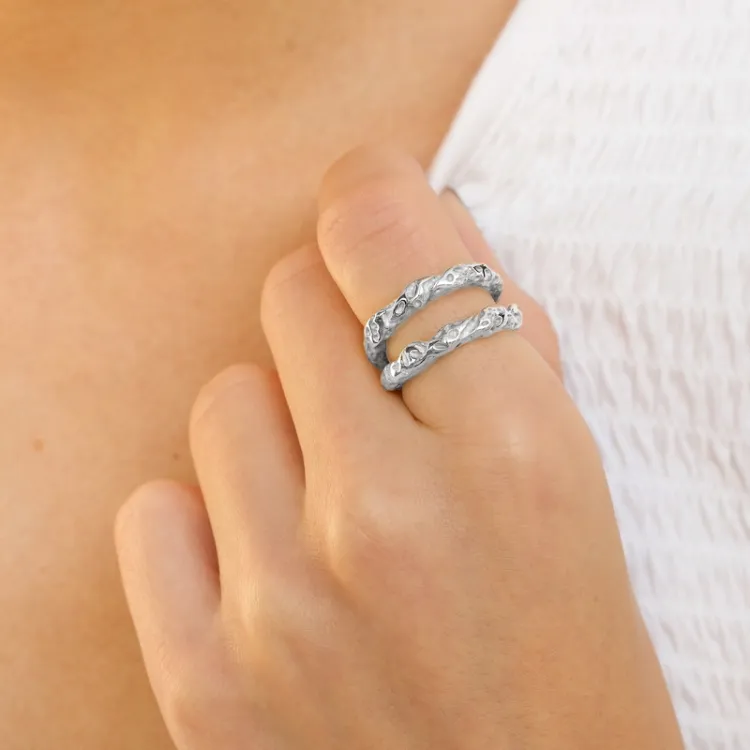 Wasserfest Ring aus Stahl - OCEANA