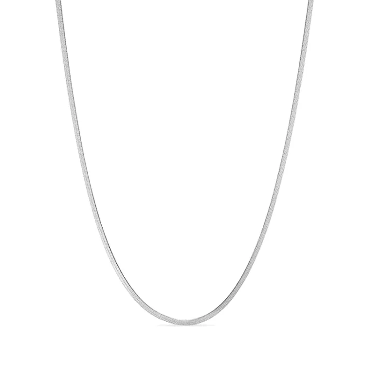 Wasserfest Halskette aus Stahl 39 + 8 cm x 2 mm  - OCEANA