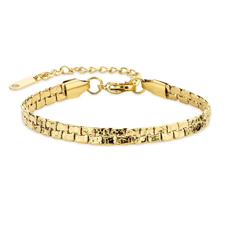Wasserfest Armband aus vergoldetem Edelstahl  x 4,6 mm  - OCEANA