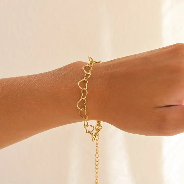 Wasserfest Armband aus vergoldetem Edelstahl  x 7,6 mm  - OCEANA