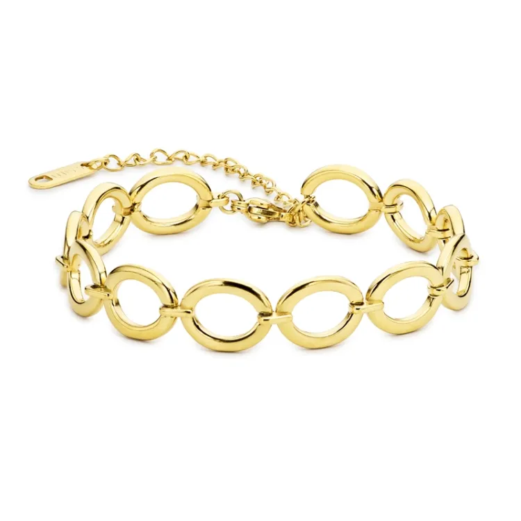 Wasserfest Armband aus vergoldetem Edelstahl  x 9,5 mm  - OCEANA