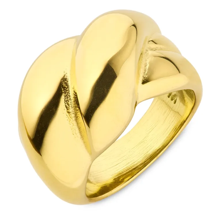 Wasserfest Ring aus vergoldetem Edelstahl - OCEANA