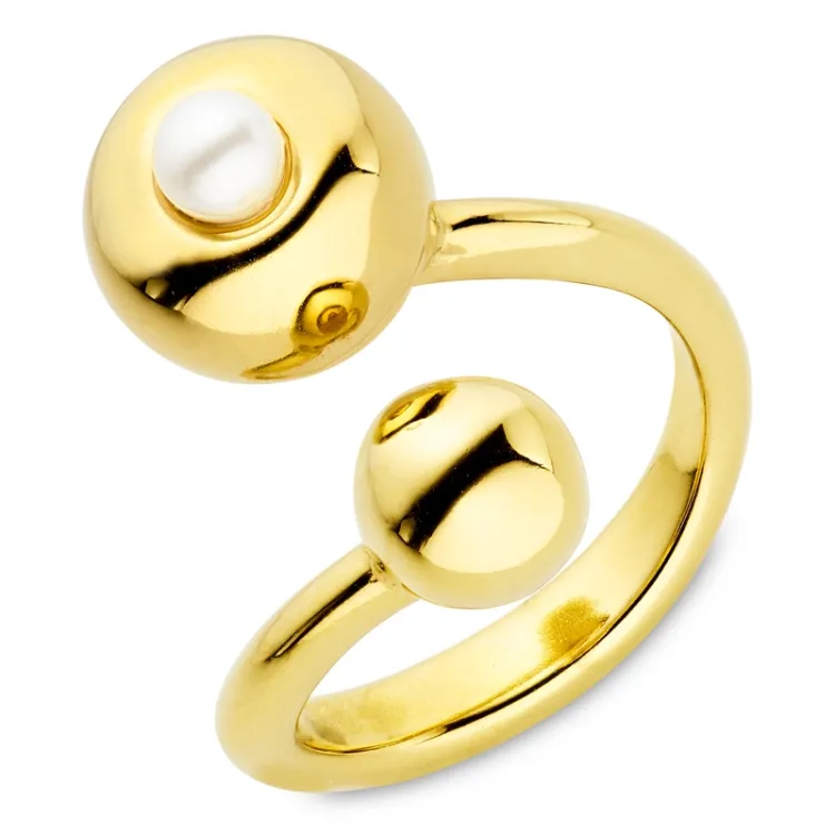 Wasserfest Ring aus vergoldetem Edelstahl - OCEANA