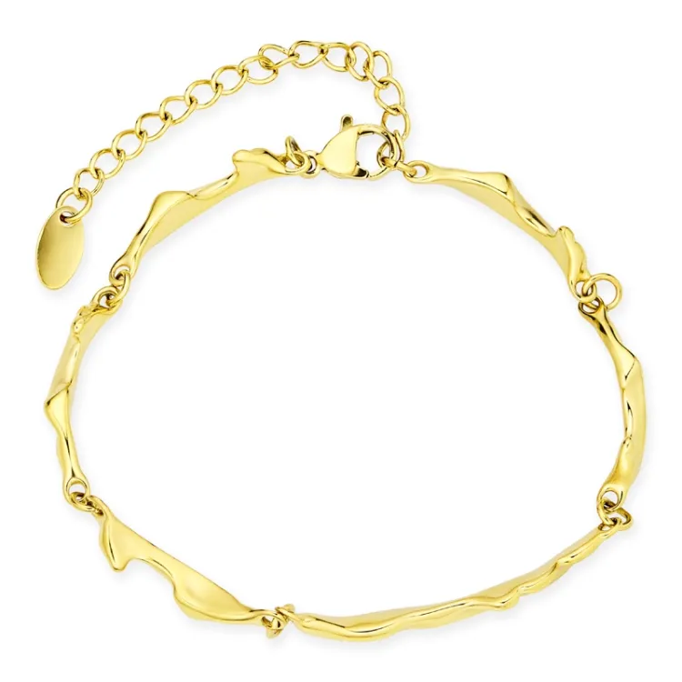 Wasserfest Armband aus vergoldetem Stahl - OCEANA