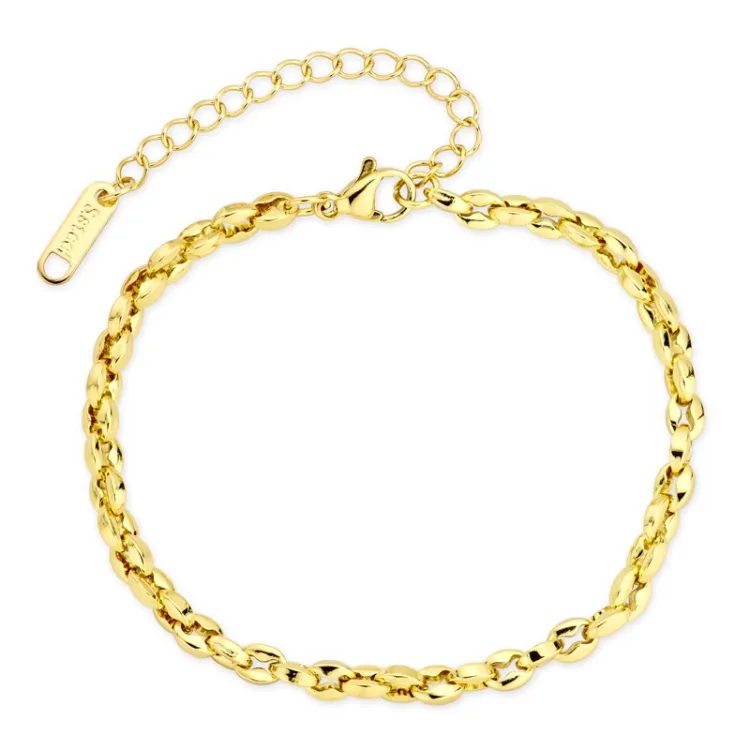 Wasserfest Armband aus vergoldetem Stahl - OCEANA