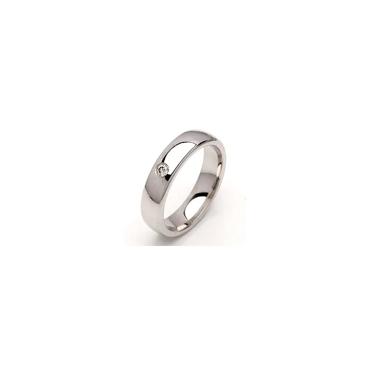 Trauring in Silber 0,05 ct