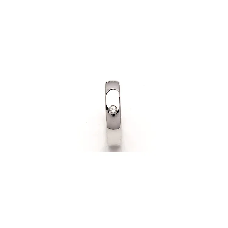 Trauring in Silber 0,05 ct