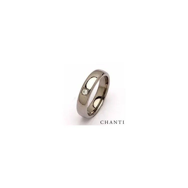 Trauring in Titan 0,05 ct