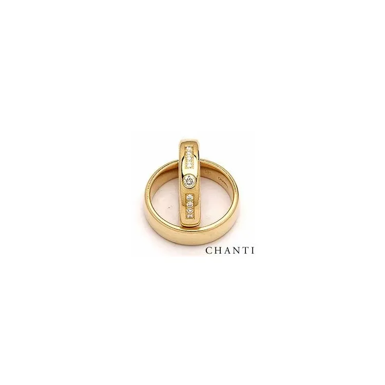 Diamant trauringe aus 9 Karat Gold 0,20 ct - set