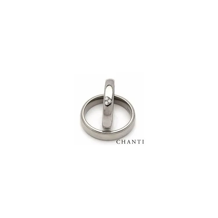 Trauringe in Titan 0,03 ct