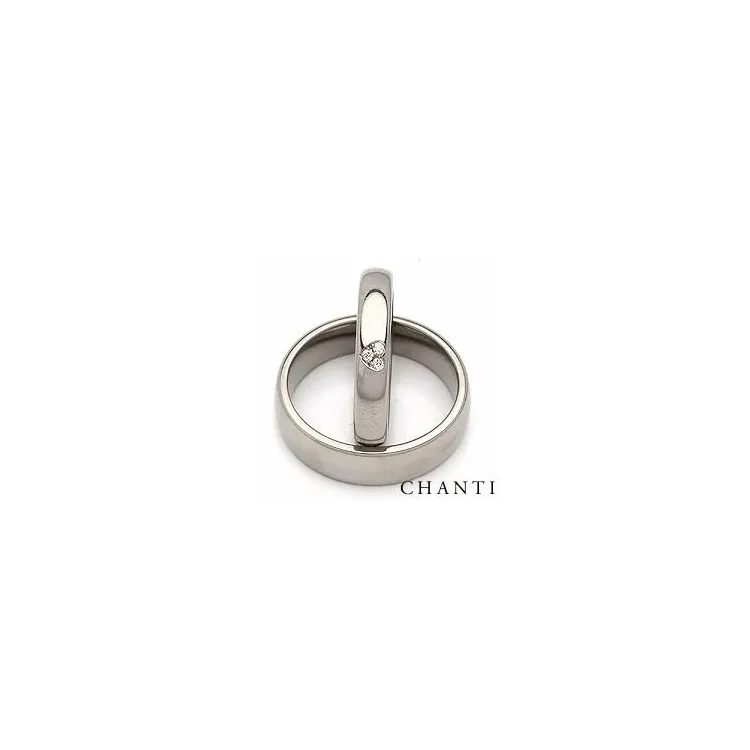 Trauringe in Titan 0,03 ct