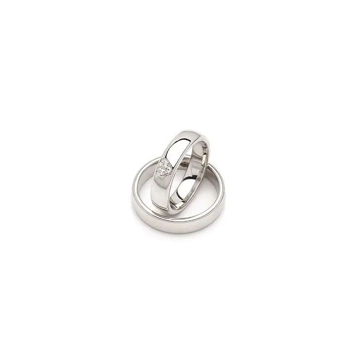 Trauringe in Silber 0,075 ct
