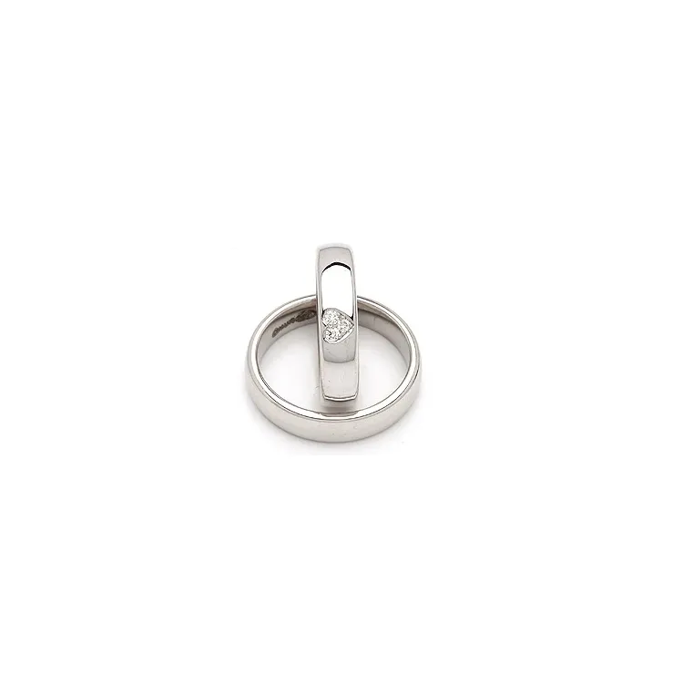 Trauringe in Silber 0,075 ct