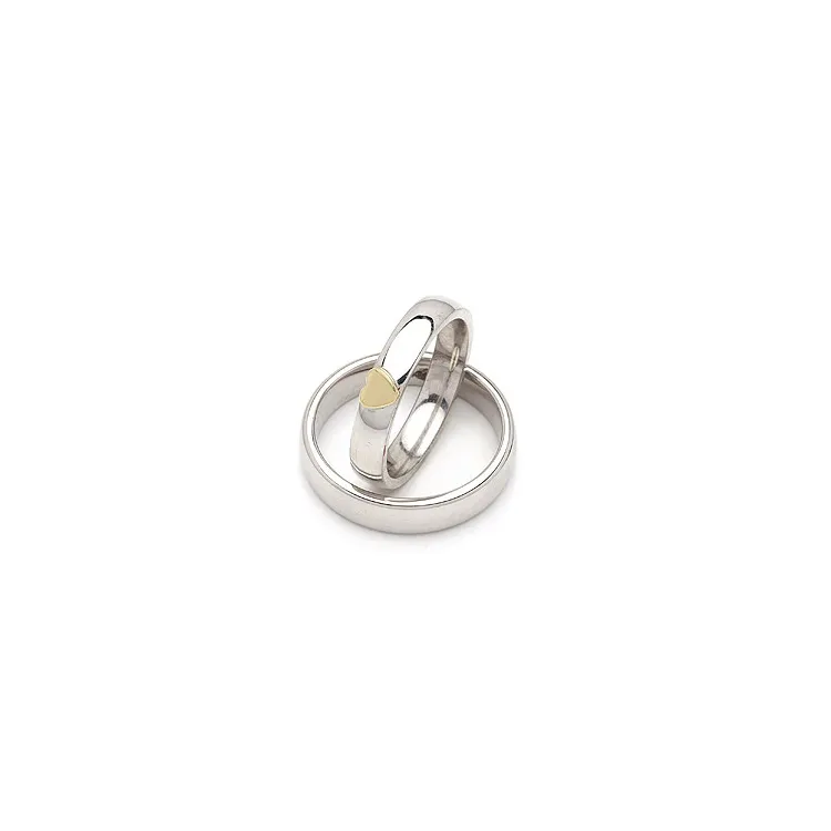 Trauringe in Silber und 14 Karat Gold