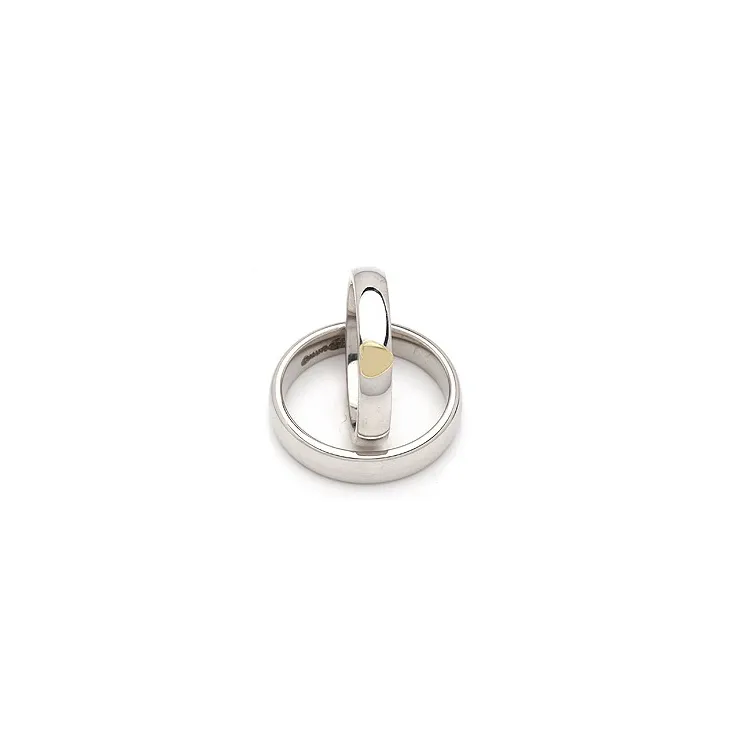 Trauringe in Silber und 14 Karat Gold