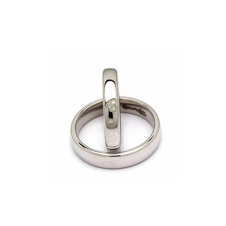Trauringe in Silber 0,03 ct