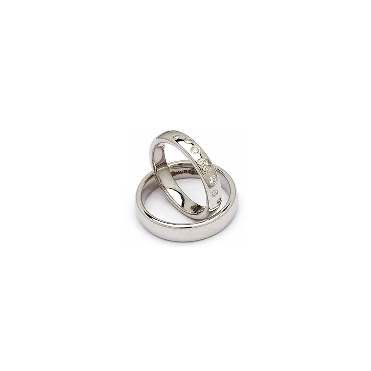 Trauringe in Silber 0,13 ct