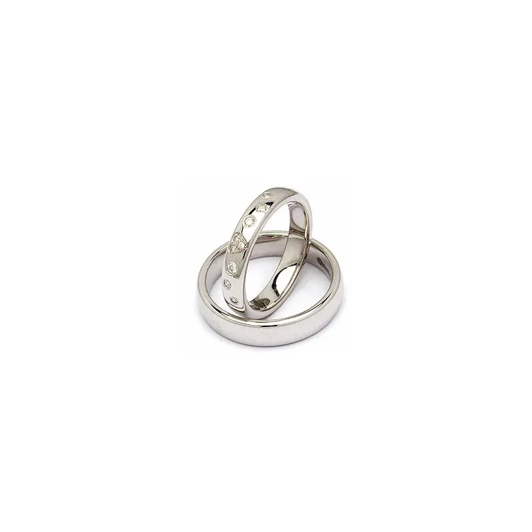 Trauringe in Silber 0,13 ct