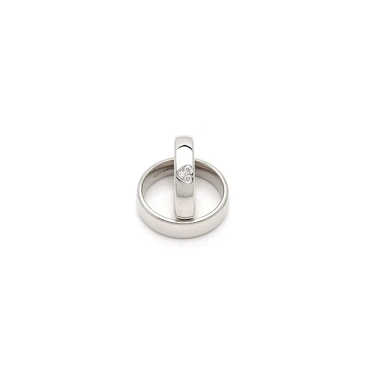 Trauringe in Silber 0,075 ct