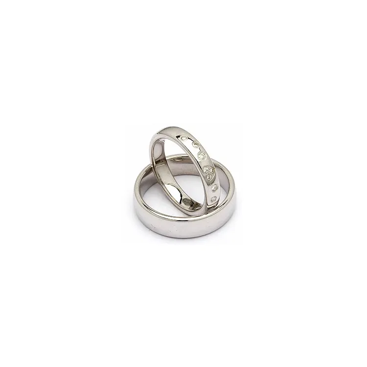Trauringe in Silber 0,13 ct