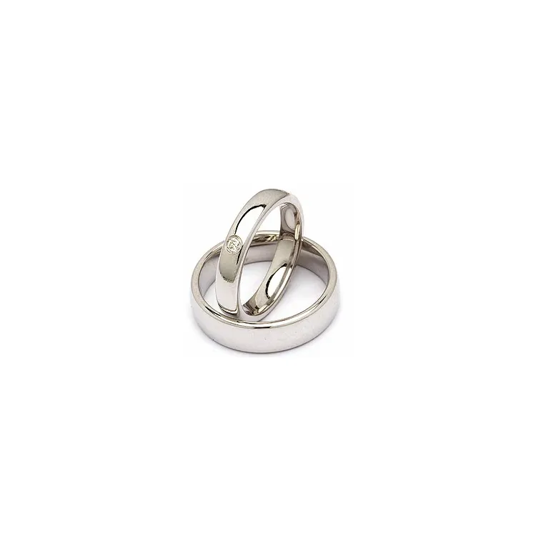 Trauringe in Silber 0,05 ct