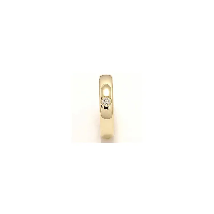 Brillant Trauring aus 14 Karat Gold 0,10 ct