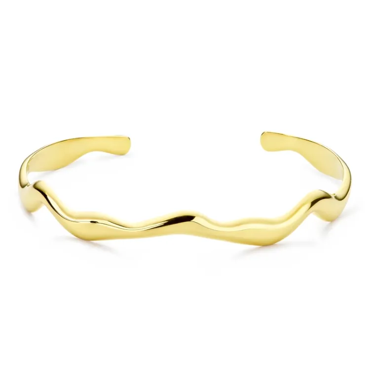Wasserfest Armreif aus vergoldetem Edelstahl  x 8,6 mm  - OCEANA