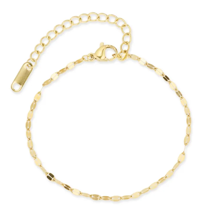 Wasserfest Armband aus vergoldetem Edelstahl  x 2 mm  - OCEANA