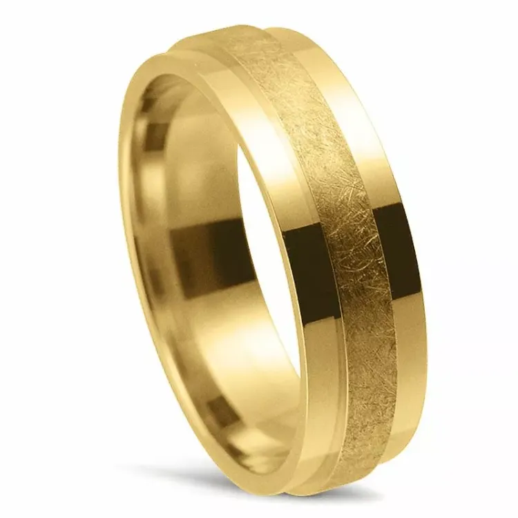 Breit Trauring aus 14 Karat Gold