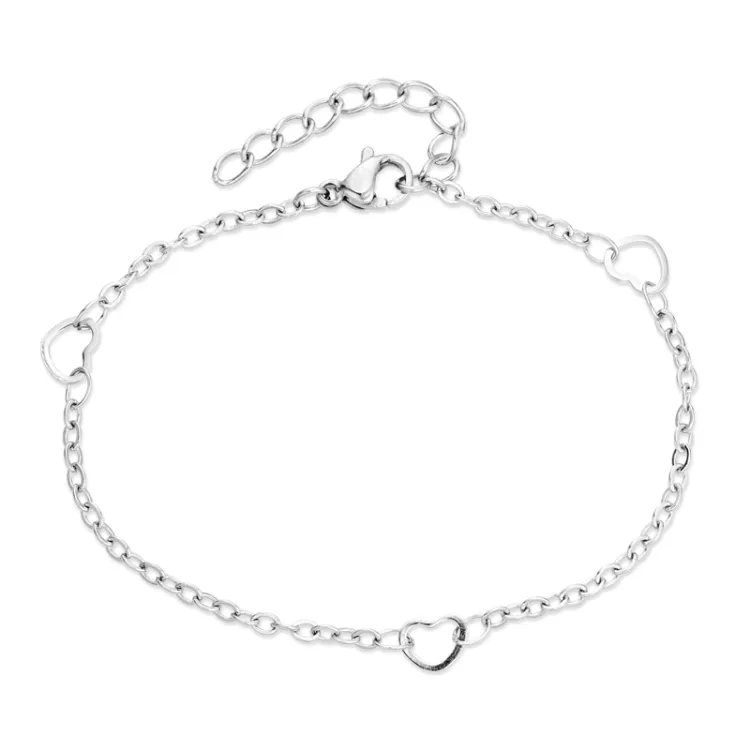 Wasserfest Herz Armband aus Stahl  x 5,0 mm  - OCEANA