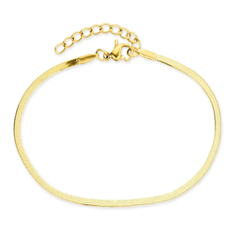Wasserfest Schlangenarmband aus vergoldetem Edelstahl  x 2,0 mm  - OCEANA